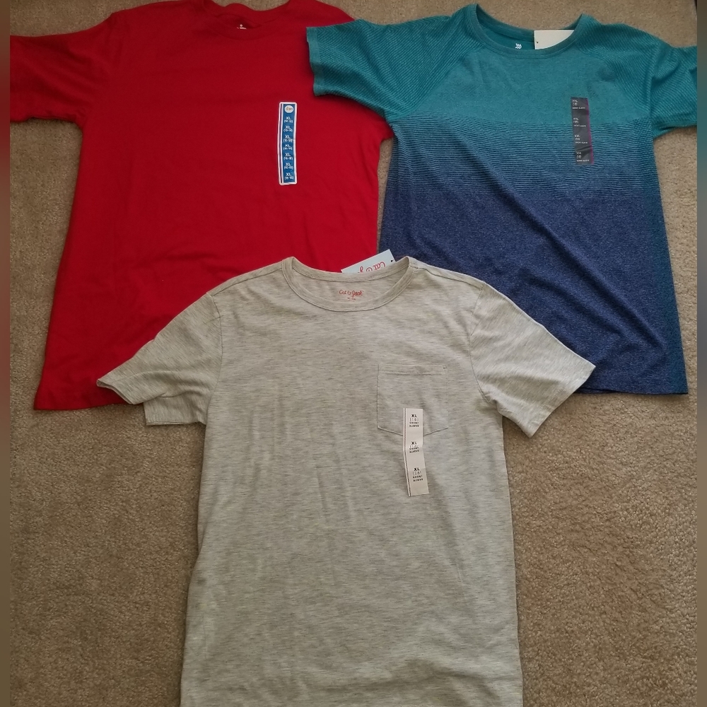 Boy summer spring fall clothes shirts lot casual activewear 16 NWT